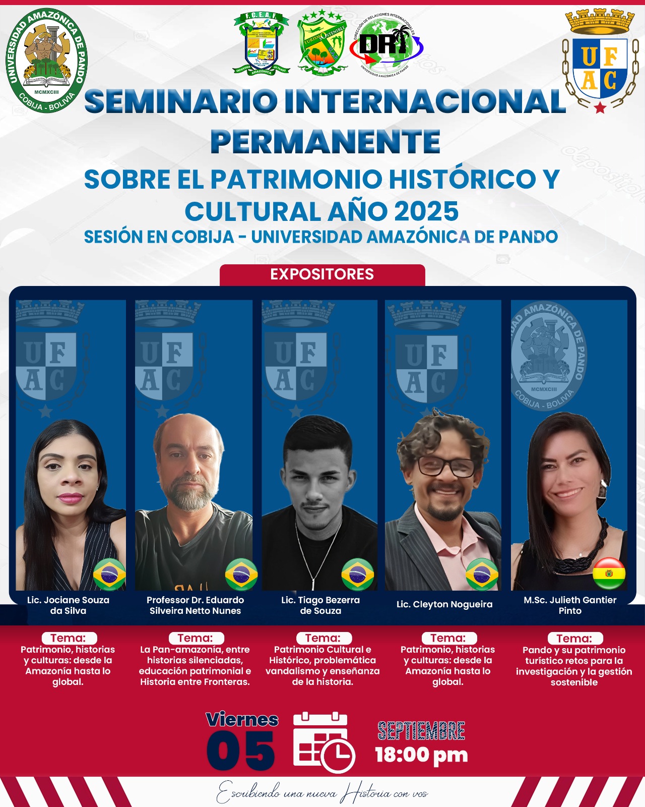 SEMINARIO "PATRIMONIO HISTORICO Y CULTURAL 2025 BRASIL - BOLIVIA"